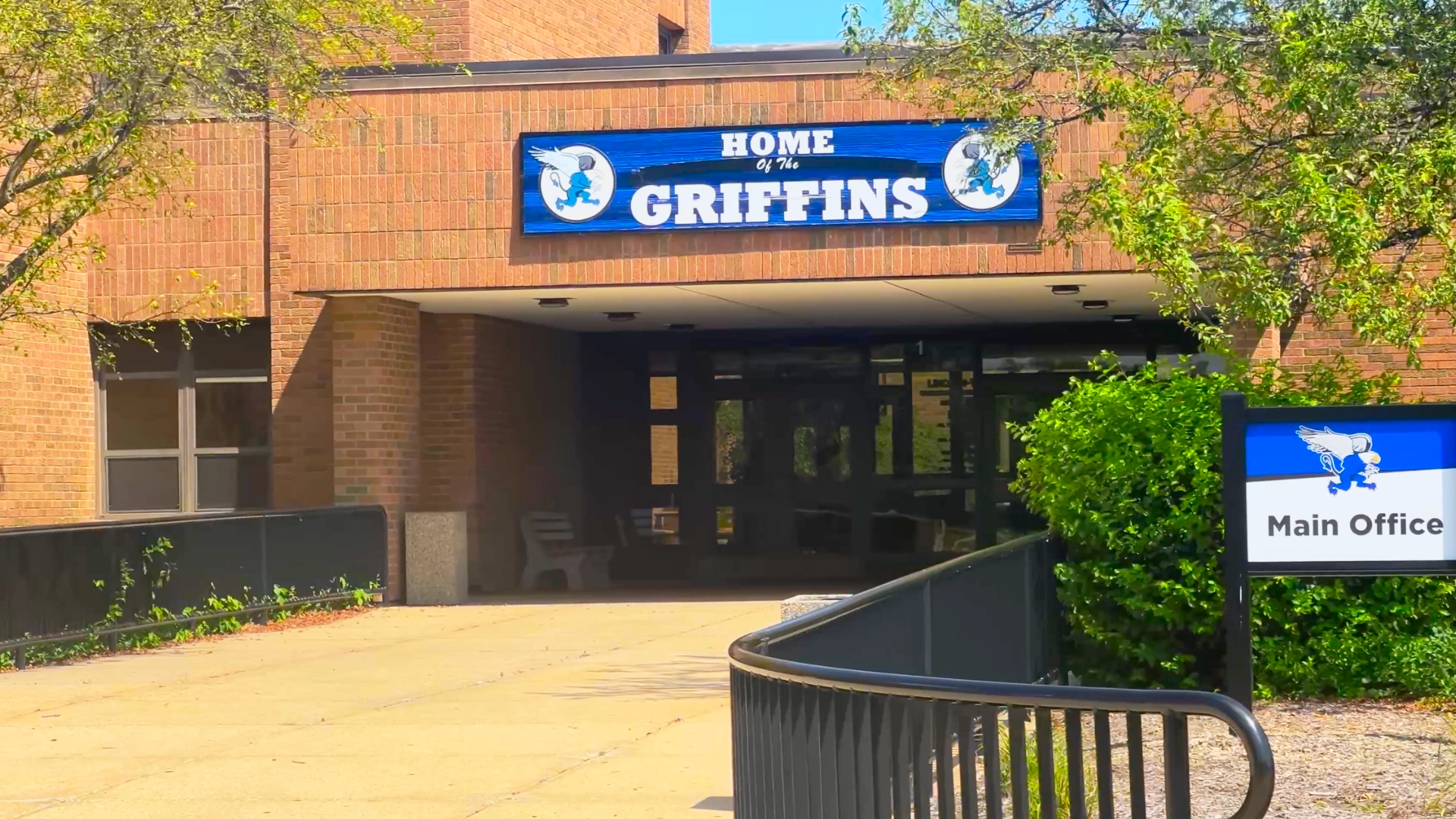 Photo Of Licoln-Way East Frankfort Home of Griffins Front Entrance Building