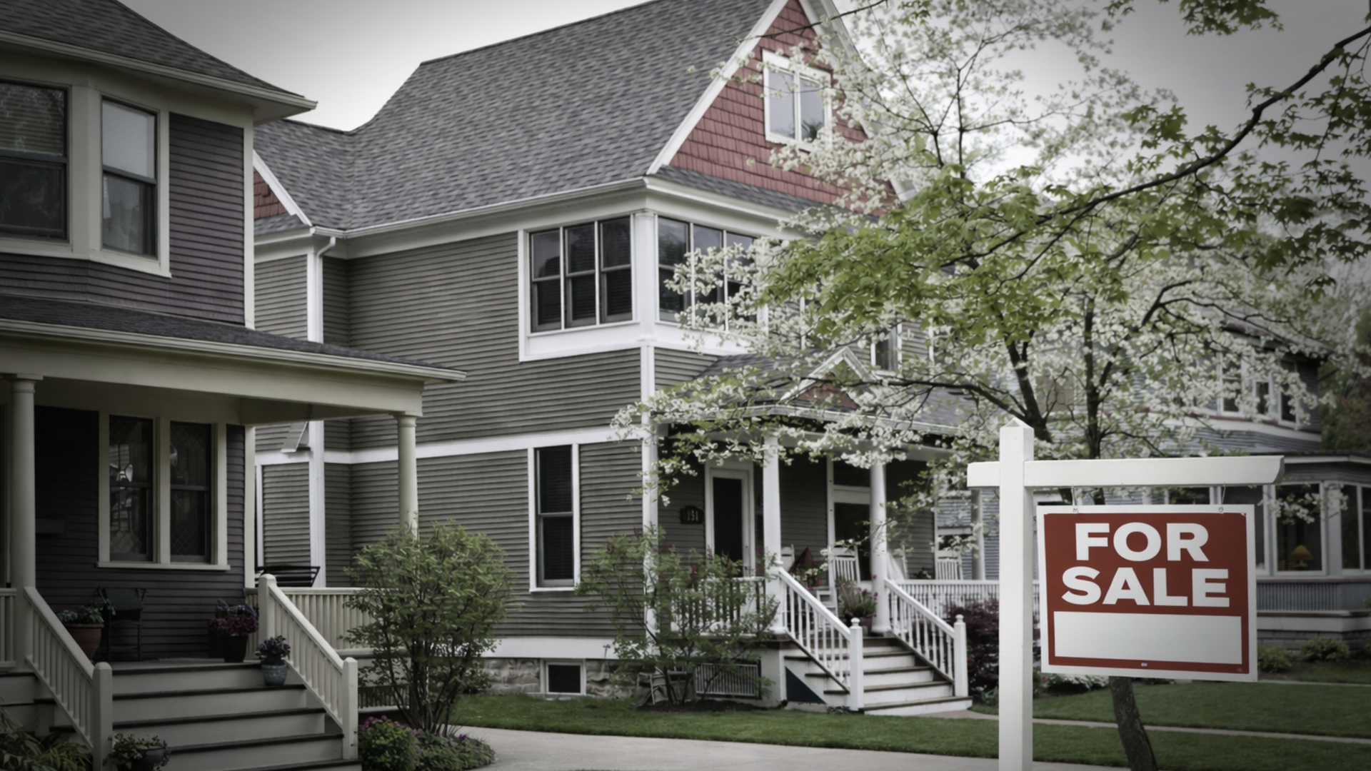 Image of a house for sale reflecting an article about how retirees are struggling to afford a home